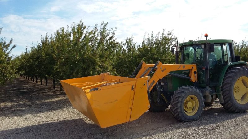 20160920_110755 tractor recolectando almendras