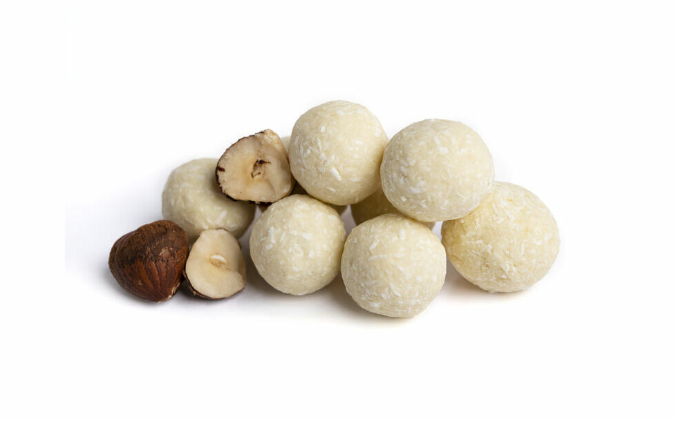 Avellana con chocolate blanco
