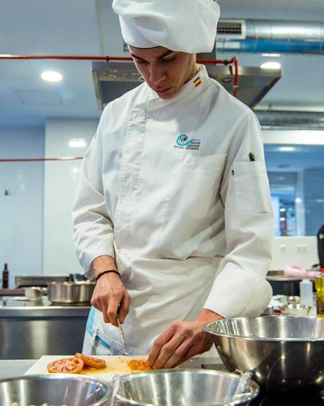 cocinero cocinero trabajando