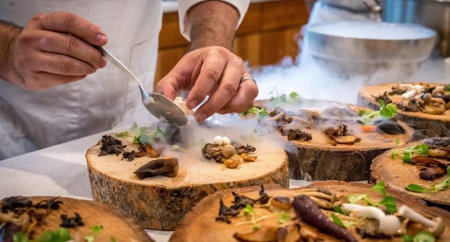 cocinero en acción