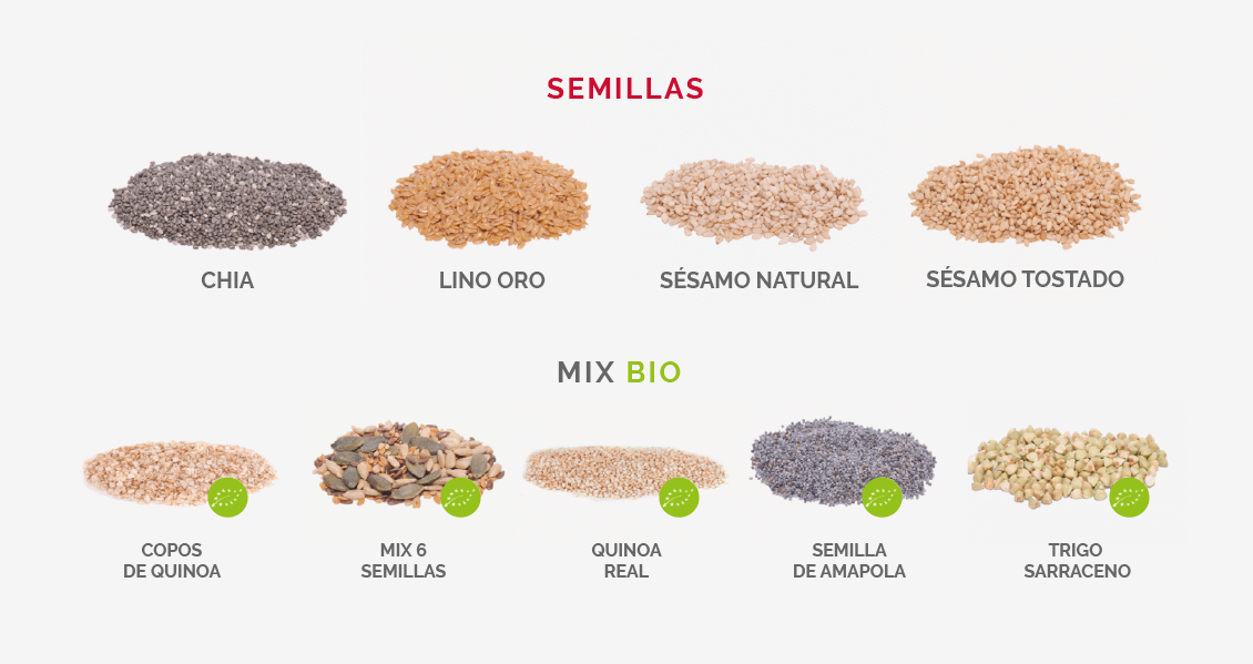 semillas para recetas