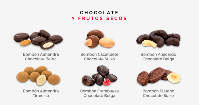 chocolate y frutos secos