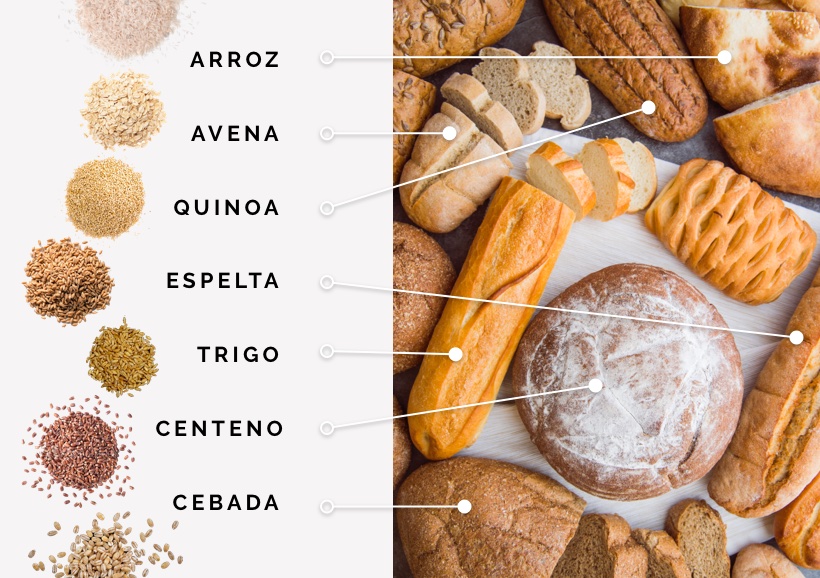 frutos secos como ingredientes de pan