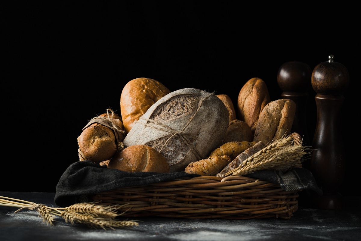 diferentes tipos de pan con frutos secos