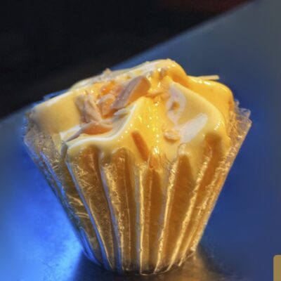 Cupcake de turrón de almendra