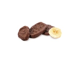 Bombón plátano con chocolate suizo