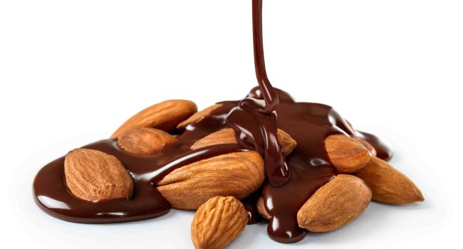 frutos secos cubiertos chocolate
