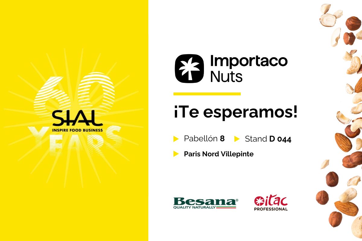 Importaco Nuts presente en la feria SIAL 2024 del 19-23 de octubre