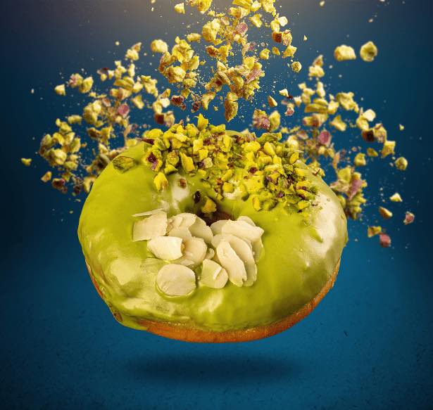 crema pistacho donut