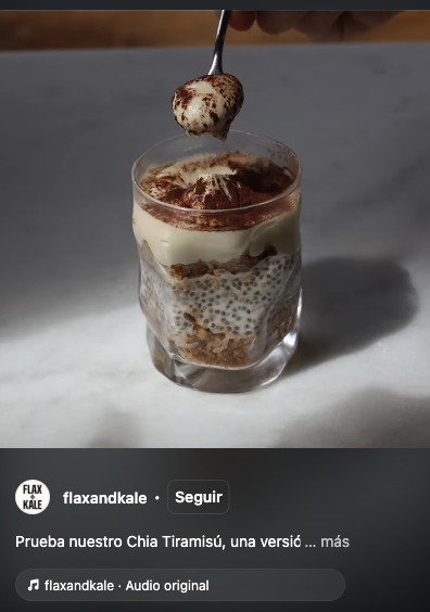 tiramisú chía