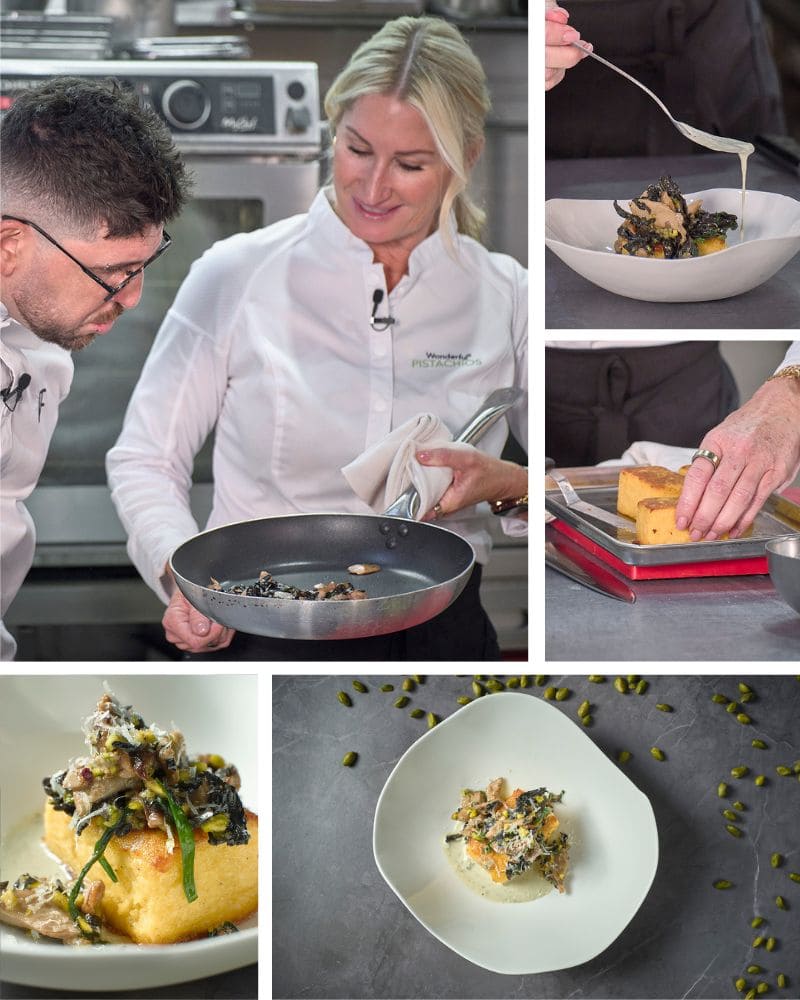 Wild Mushroom Pistachio Polenta
